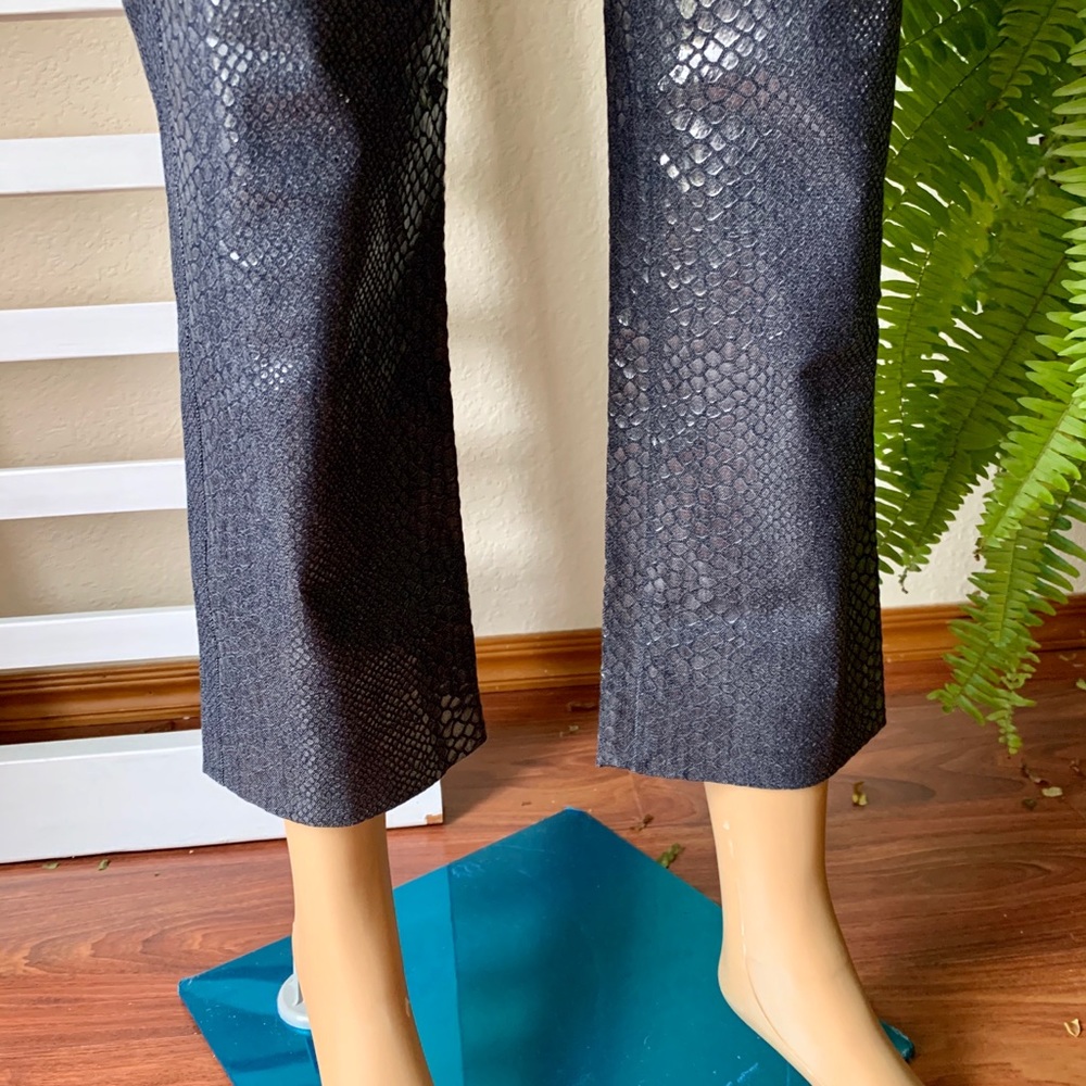 Nwot, Etcetera Python Scale Denim Pants - image 3